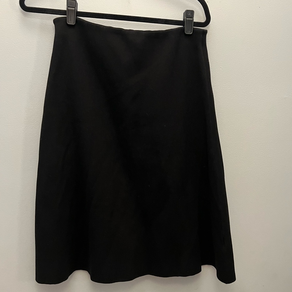 Black midi skirt